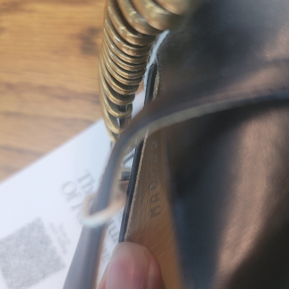 Louis Vuitton Headline White Black Gold Monogram Slingback Pumps Shoes Heels - Picture 7 of 16